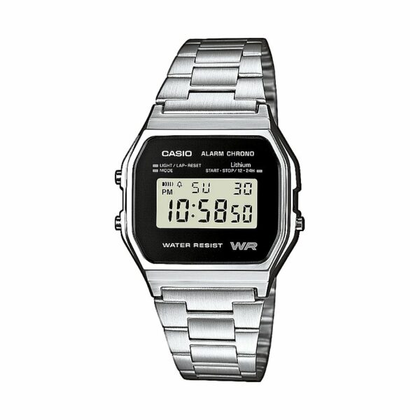 Casio Unisexuhr Vintage A158WEA-1EF Edelstahl