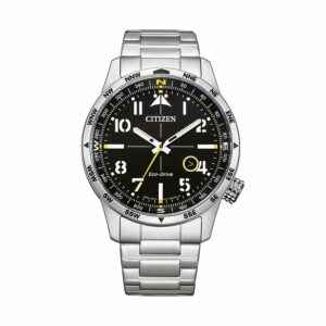 Citizen Herrenuhr Pilot  BM7550-87E Edelstahl