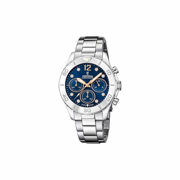 Festina Chronograph Boyfriend Kollektion F20603/3 Edelstahl