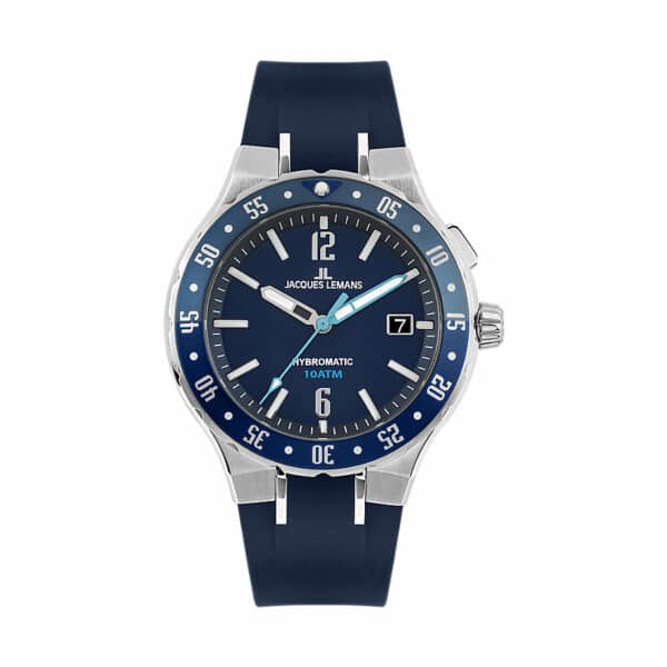 Jacques Lemans Herrenuhr Hybromatic  1-2109C Edelstahl