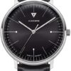 Junkers Bauhaus 40mm Herrenuhr Analog Quarz (schwarz)
