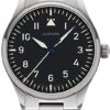 Junkers Baumuster A Analog Quarz Uhr Saphirglas (schwarz-silber)