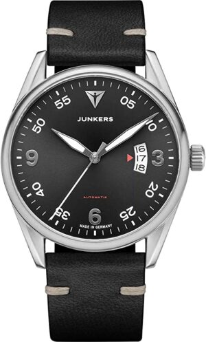Junkers Professor Analog Automatik Uhr Saphirglas (anthrazit-schwarz)