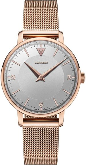 Junkers Therese Damen Analog Quarz Uhr Rosé Vintage (rosegold-rosegold)