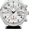 Junkers W33 Limitierte Sonderedition - Silber Wellblech Lederarmband 9.14.02.03