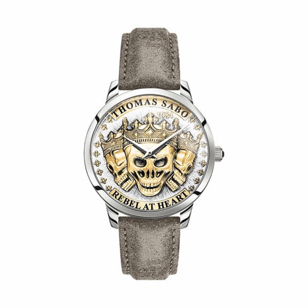 Thomas Sabo Herrenuhr Rebel at heart WA0356-273-207-42 mm Edelstahl
