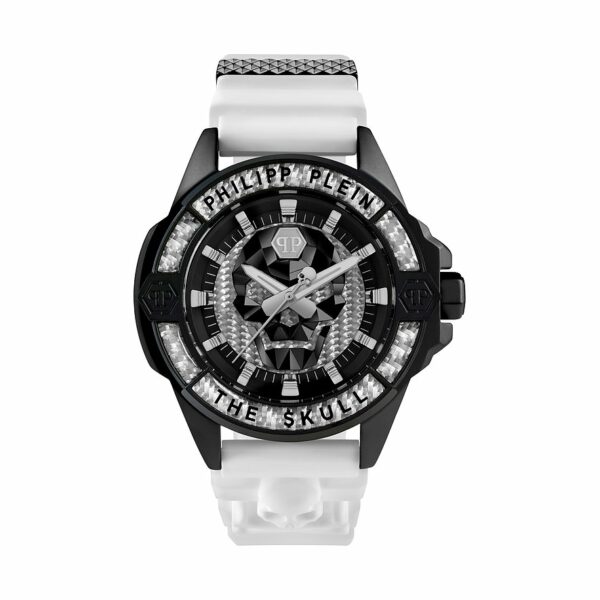 Philipp Plein Herrenuhr The Skull Carbon Fiber PWAAA1822 Edelstahl