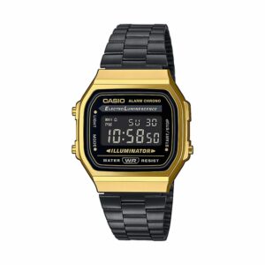 Casio Unisexuhr Vintage Iconic A168WEGB-1BEF Kunststoff