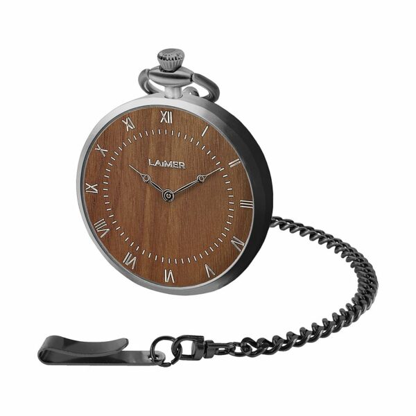 Laimer Taschenuhr  Norbert U-0182 Edelstahl